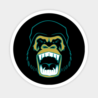 Angry Gorilla Face Magnet